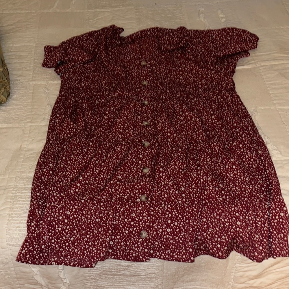 Womens Ruffle Dress Short - Picture 5 of 5